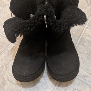 Black Keely Toggle Shearling Boots